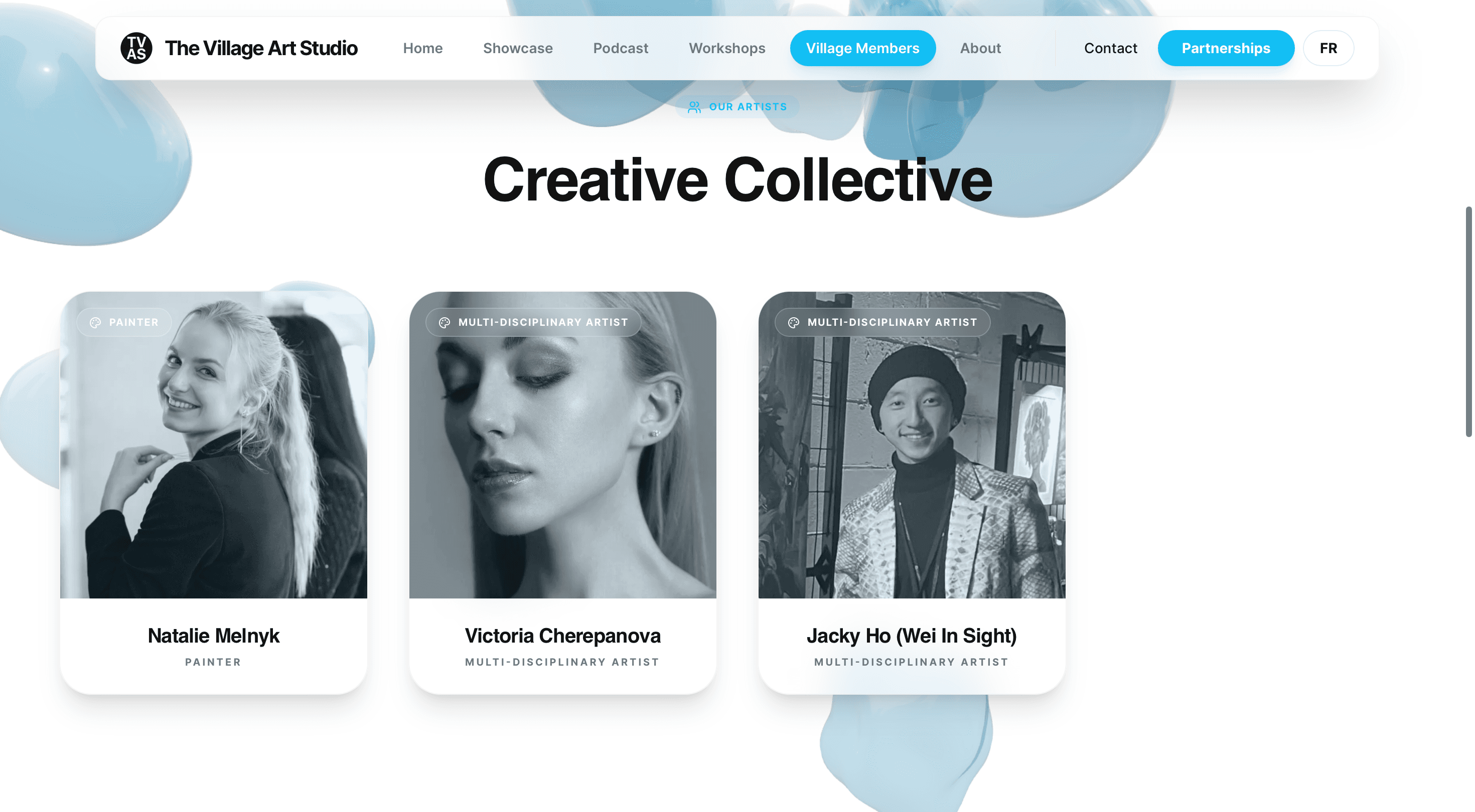 Creative Collective artist member directory