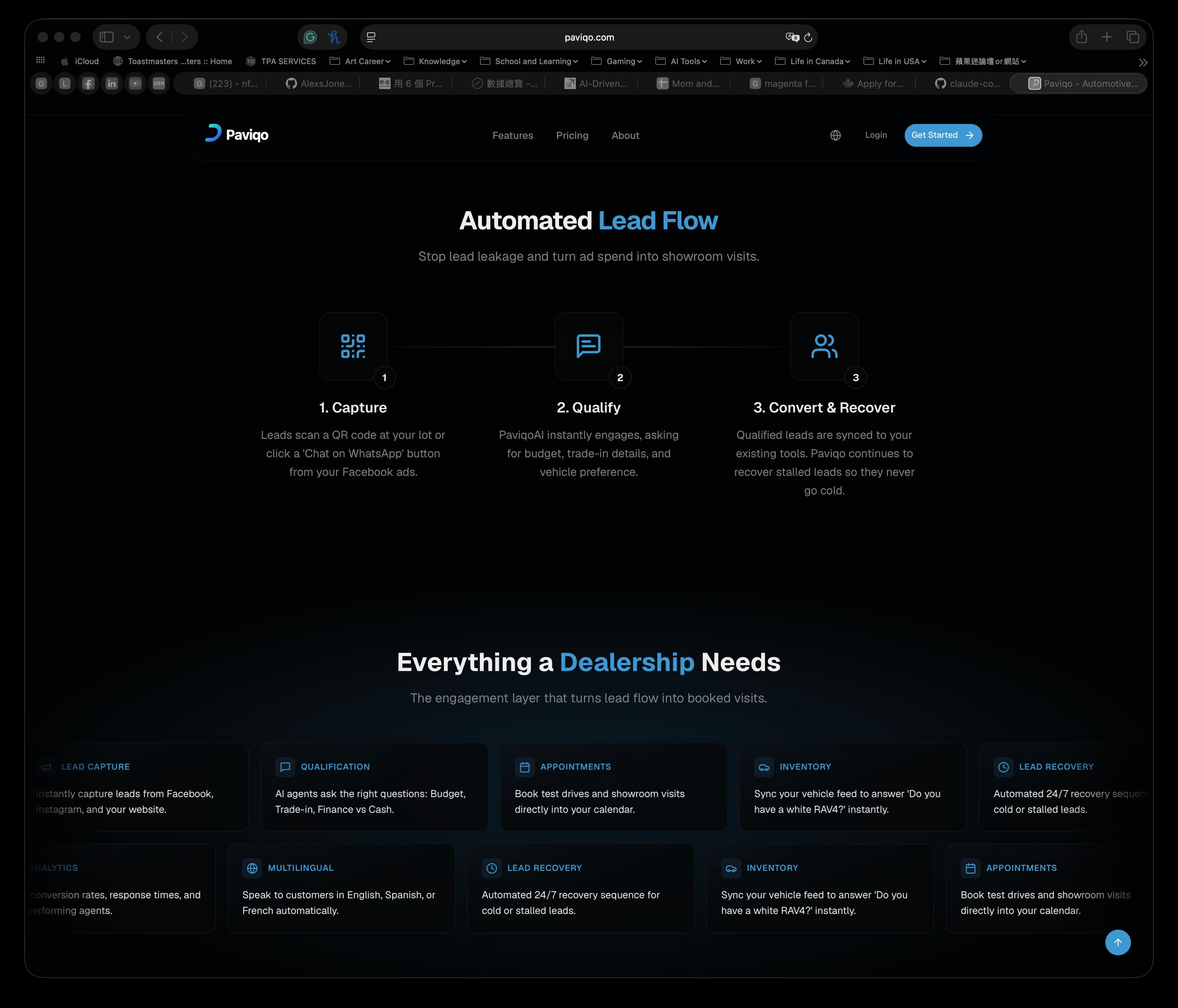 Paviqo settings interface for configuring AI agent behavior